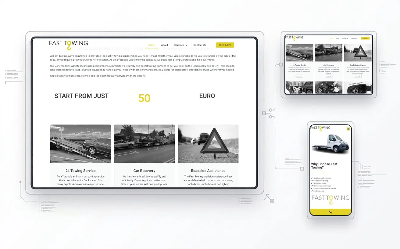 Fast Towing - Full Stack Web Development Case Study
